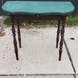 Vintage wood Dressing Table with fold out arms