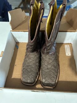 Pirarucu cowboy boots