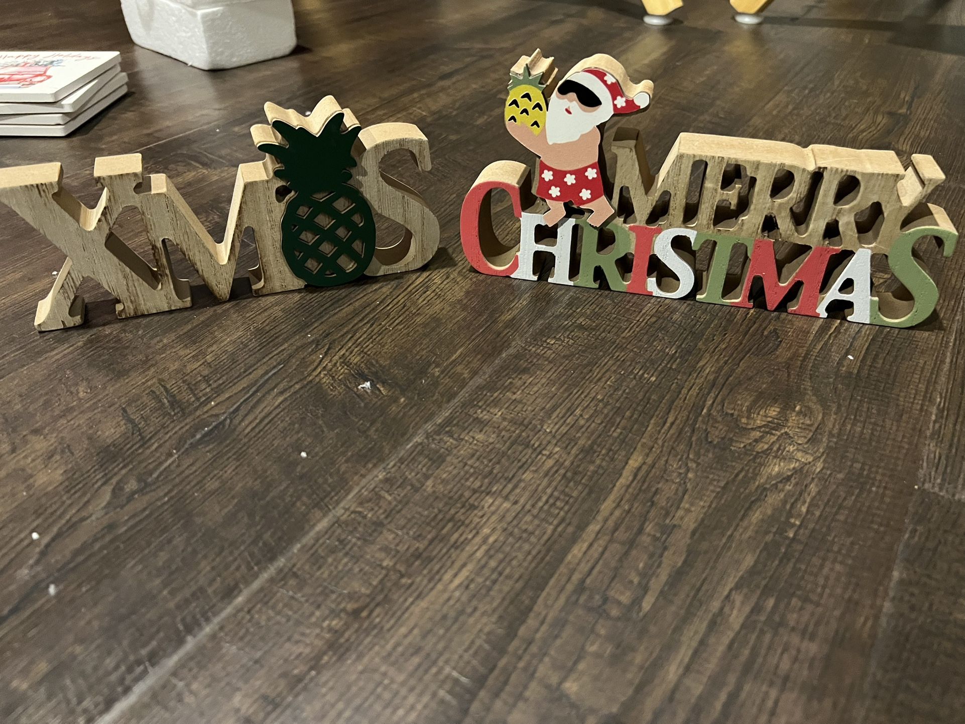 Christmas Wooden Decorations (from Hawaii)