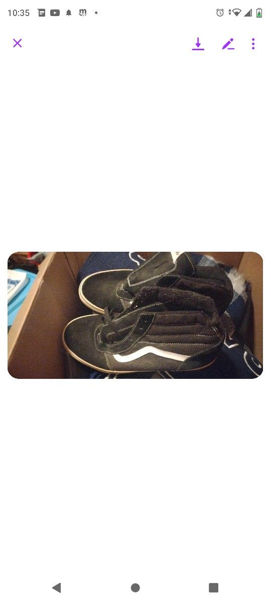 Men's vans!