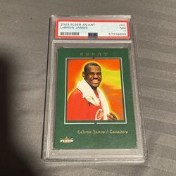 Lebron James Fleer Rookie PSA 7