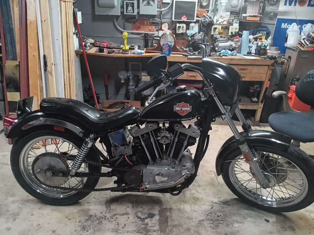 1970's Harley davidson Sportster