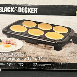 BLACK+DECKER 16" x 10" Nonstick Electric Griddle  Temperature Control