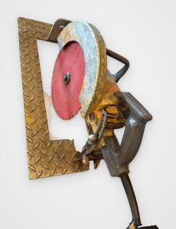 Vintage 'Worm Drive' Circular Saw, Likely 'Skilsaw' 77, Diamond-Plate Base, As-Is