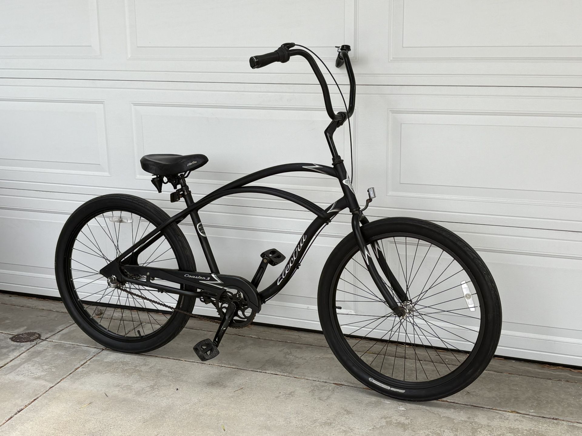 Super Slick Electra 3 Speed Aluminum Frame Matte Black Coaster 3 Cruiser