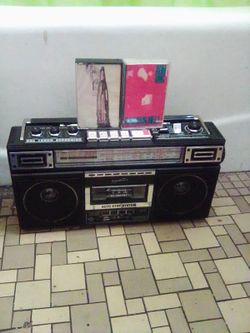 Boom box with two tapes beastie boys license to I'll high price tape on ebay also run DMC rising hell
