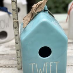 New Rae Dunn Ceramic Birdhouse NWT