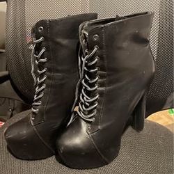 Lace Up Heels — 6 inch size 12