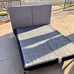 Queen Bed frame , boxspring