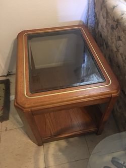 Coffee table plus two end tables