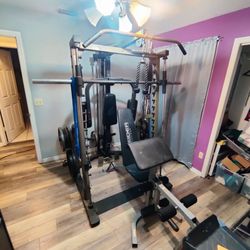 Nautilus NT-SM1 Smith Machine/ Multi Station 310 lbs of plates.