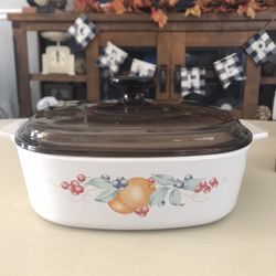 Vintage Abundance Of Fruit Corning Ware/Pyrex