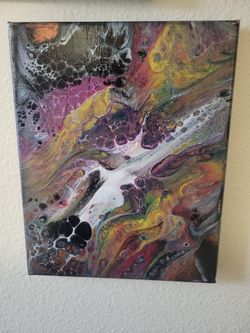 Fluid Art Acrylic Paint Pour Art 