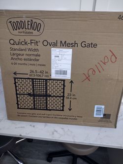Quick  fits oval Mesh Gate