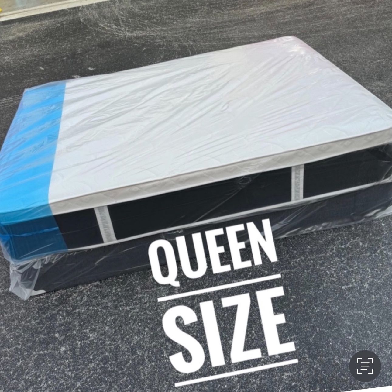 NEW Mattress Queen Size Plush Pillowtop With Box Spring // Offer  🚚