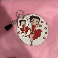 Matching Coaster And Keychain Set 