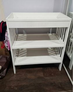 Crib and changing table combo