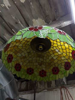 Large stained glass light