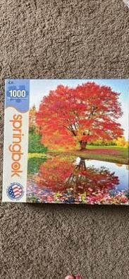 Springbok 1000 piece autumn fall trees nature puzzle made in USA new open box 24x30"