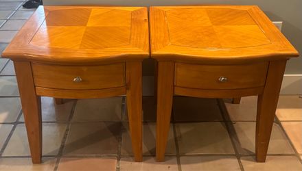 Wood Side Tables - Both $40