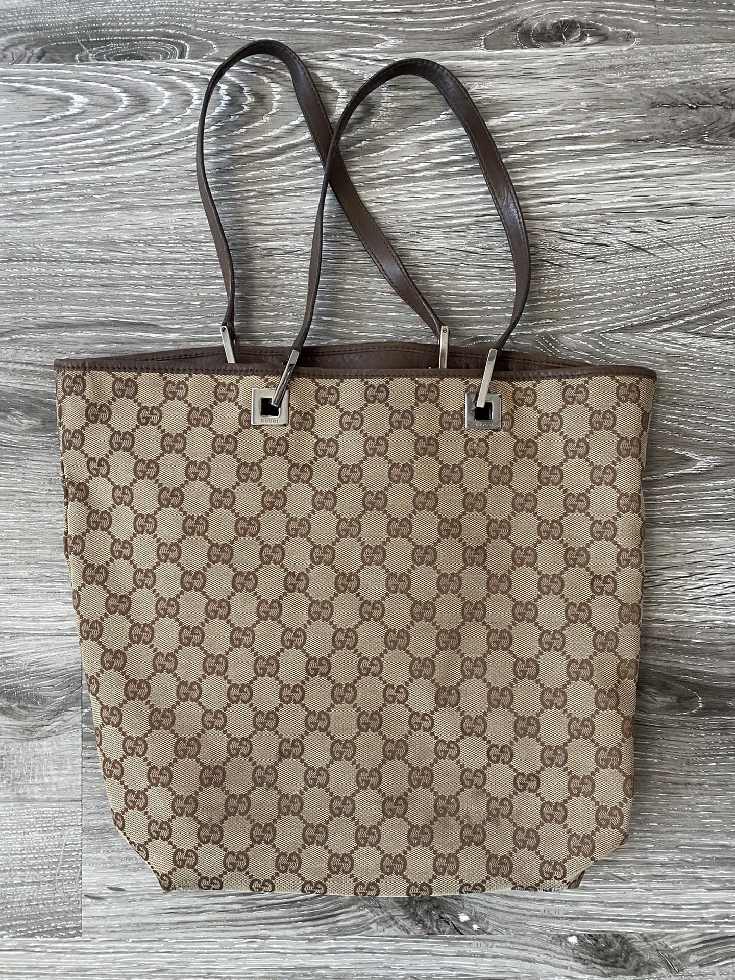 Gucci Vintage Classic Brown Tote/Bucket Bag Purse