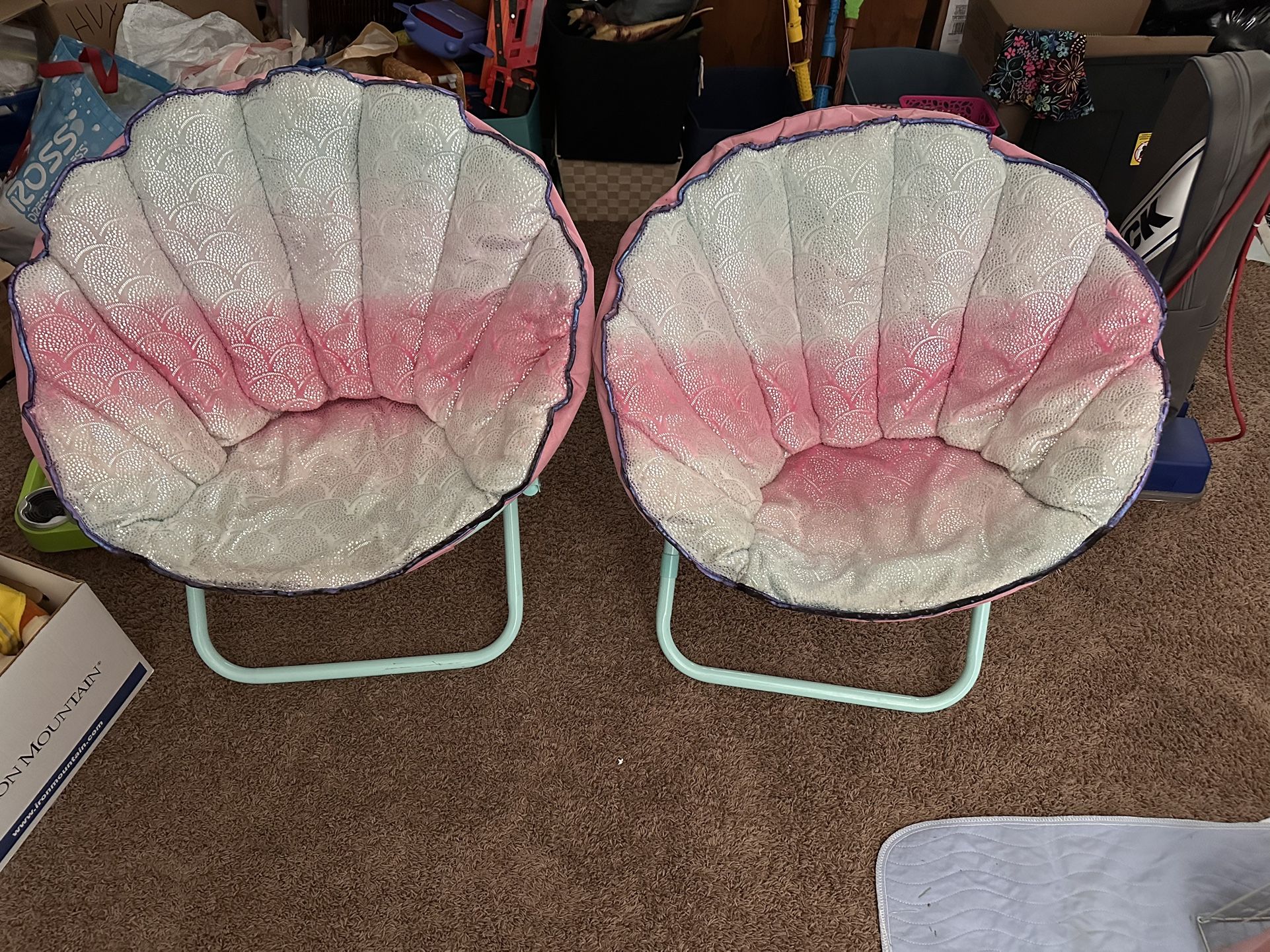 Mermaid Folding Saucer Chairs