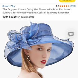 Kentucky Derby Hat - Blue 