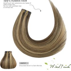 Tape In Human Hair Extensions, 20 Inch, Brand New
