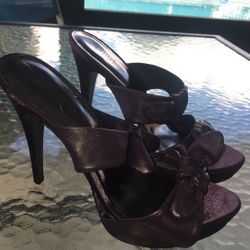 Charles David pumps heels purple leather size 8