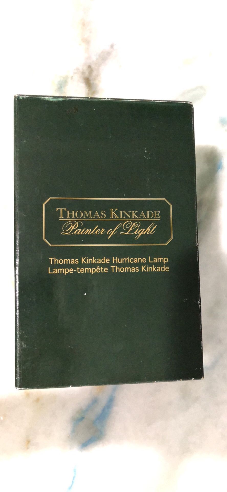 Vintage Thomas Kinkade Painter Of Light Hurricane Lamp