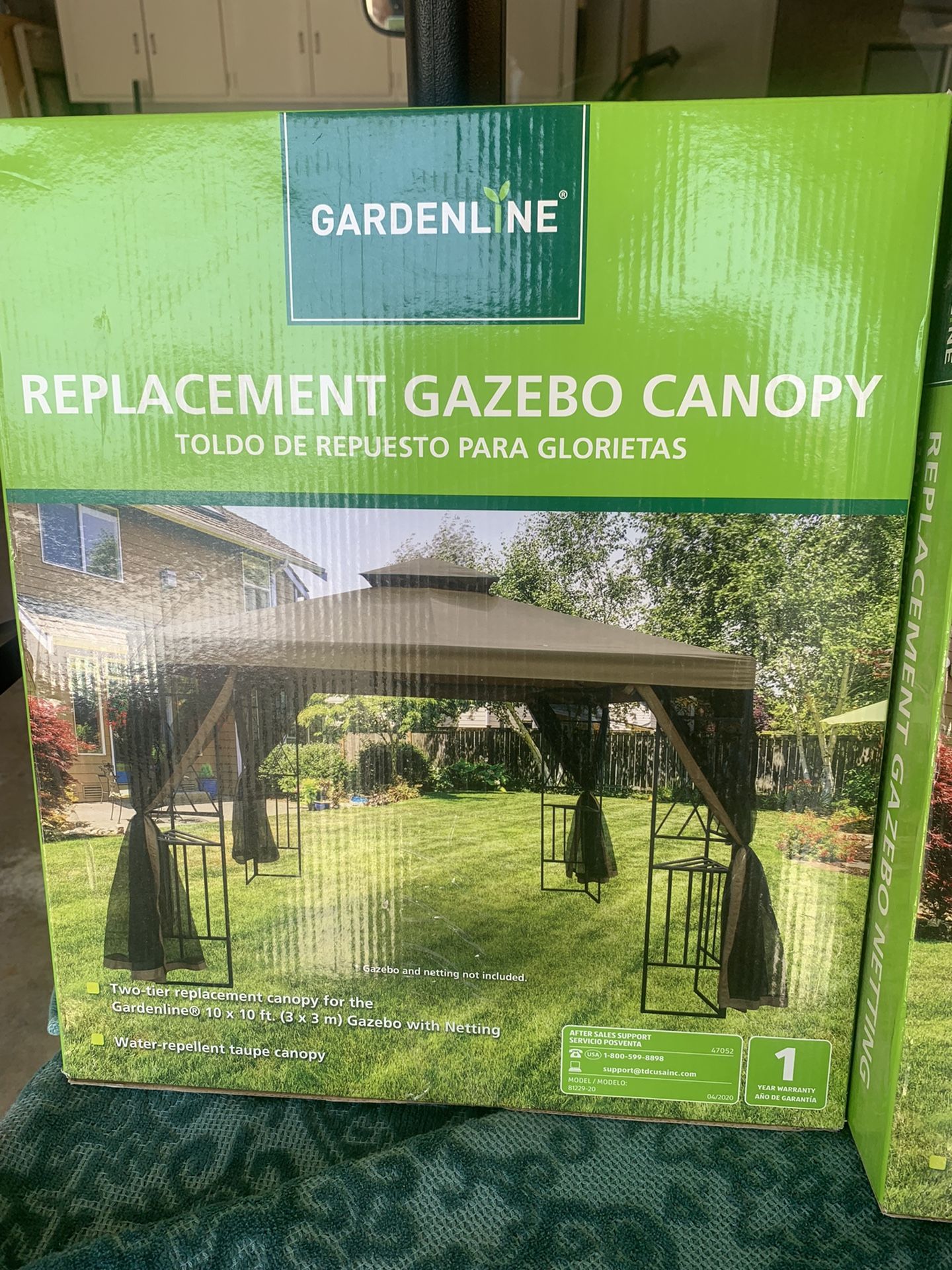 New Replacement Cover And New Black Netting For ALDI Gazebo