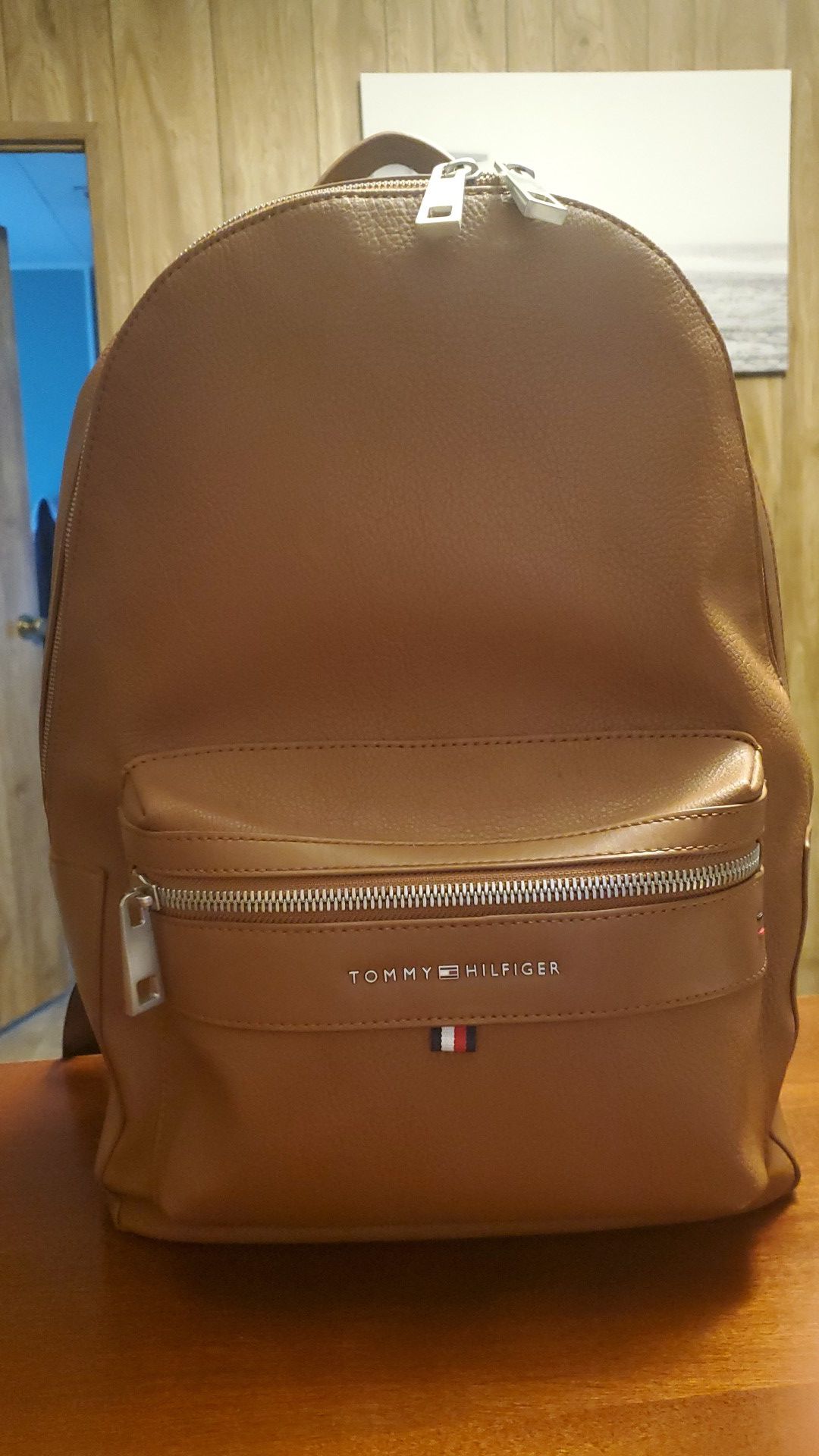 Tommy Hilfiger leather backpack
