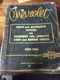 1929-1956 chevrolet parts catalog