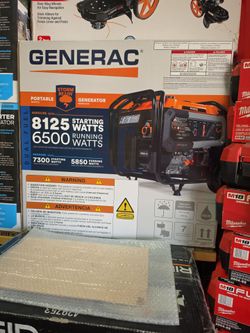8125 watt starting Dual fuel portable generator, New, Financing Available