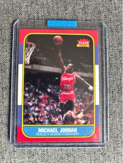 1986 Fleet Michael Jordan Rookie Card - REPRINT