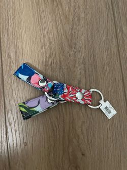 New Vera Bradley Floral Loop Keychain Set