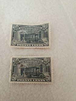 US 20-Cent Special Delivery Stamps (2)