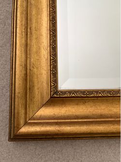 Two 30 x 42” mirrors with 3 1/4” gold frame