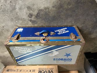 Vintage 1970’s Dallas Cowboys NFL Storage Trunk