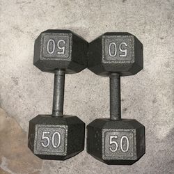 50 Pound Dumbbells