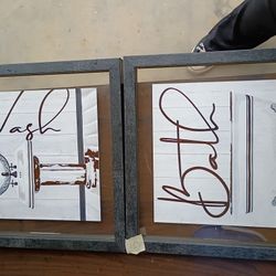 Bathroom Frames Set Of 2