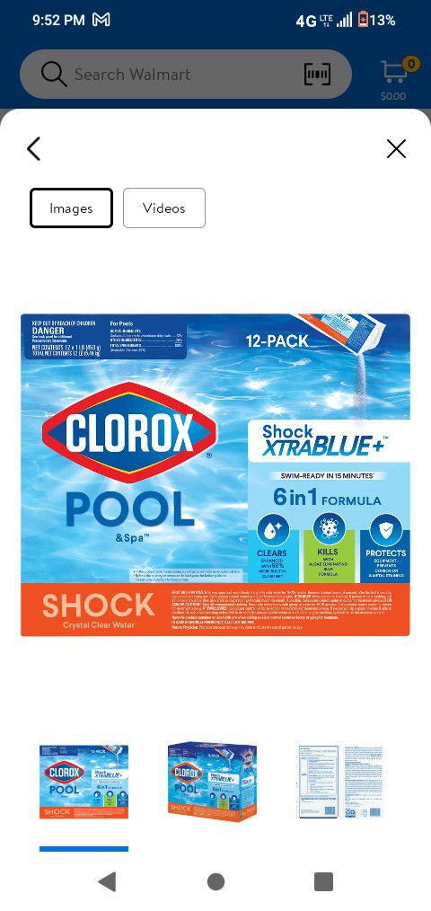 Clorox Pool Shock 12pk