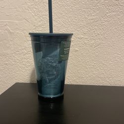 Starbucks Cup Glass Blue 
