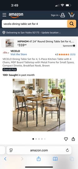 New dining table