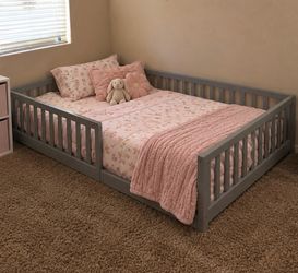 Full Size Floor Bed for Kids
