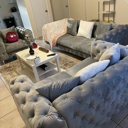 Sofa Set 3pc (grey) 