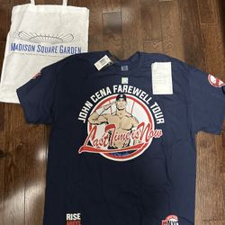 Authentic WWE John Cena Farewell Tour 2025 New York City Shirt XL Final Raw MSG
