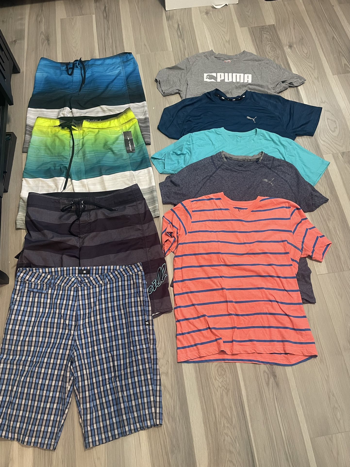 Men’s Board Shorts And T-Shirts Plus More! Read The Ad