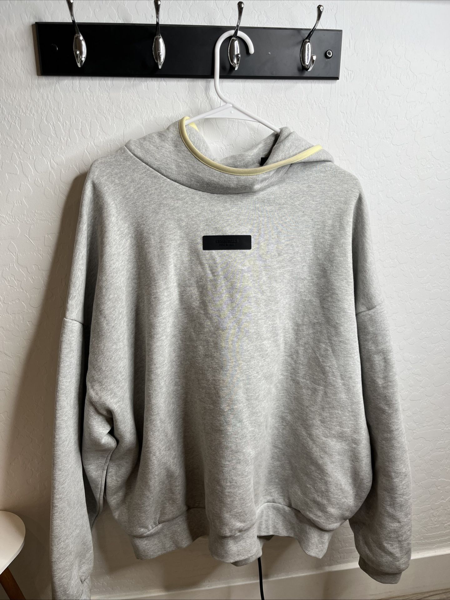 Fear of God Essentials Hoodie in the “Dark Heather” Colorway Size Large