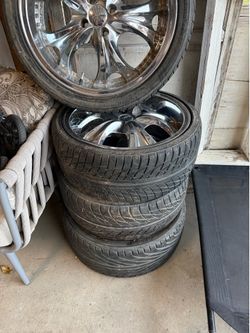 Set of 4 tires with rims for sale